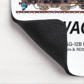 WAG-12B機関車インディアン鉄道貨物列車 マウスパッド (コーナー)