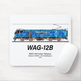WAG-12B機関車インディアン鉄道貨物列車 マウスパッド