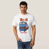 WAG-12B機関車インディアン鉄道貨物列車 Tシャツ (正面フル)