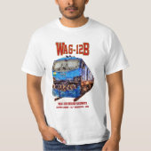 WAG-12B機関車インディアン鉄道貨物列車 Tシャツ (正面)