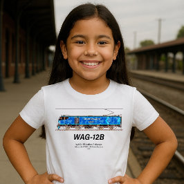 WAG-12B機関車インディアン鉄道貨物列車 Tシャツ