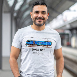 WAG-12B機関車インディアン鉄道貨物列車 Tシャツ