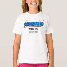 WAG-12B機関車インディアン鉄道貨物列車 Tシャツ