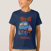 WAG-12B機関車インディアン鉄道貨物列車 Tシャツ (正面)