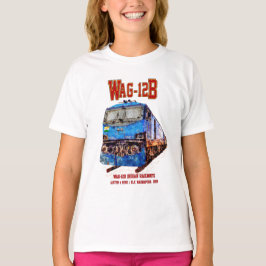 WAG-12B機関車インディアン鉄道貨物列車 Tシャツ