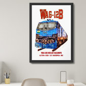 WAG-12B機関車 インド鉄道 貨物列車 ポスター