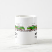 WAG-9機関車インディアン鉄道貨物列車 コーヒーマグカップ (中央)