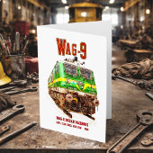 WAG-9機関車インディアン鉄道貨物列車 サンキューカード
