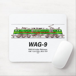WAG-9機関車インディアン鉄道貨物列車 マウスパッド