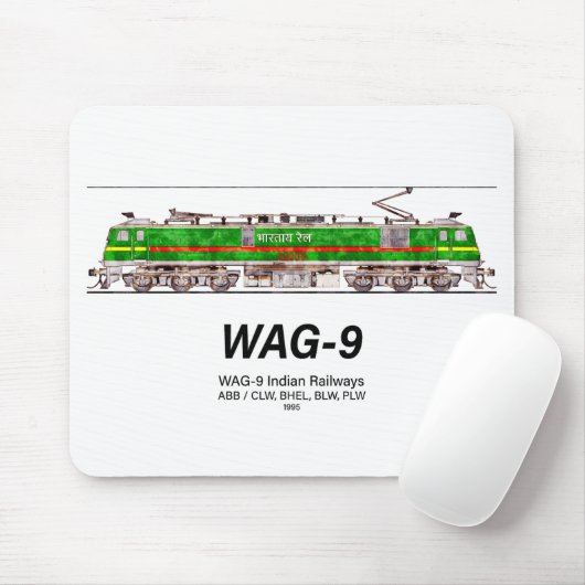 WAG-9機関車インディアン鉄道貨物列車 マウスパッド (マウス)