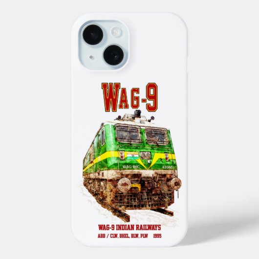WAG-9機関車インディアン鉄道貨物列車 Case-Mate iPhoneケース (裏面)