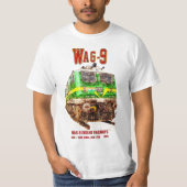 WAG-9機関車インディアン鉄道貨物列車 Tシャツ (正面)