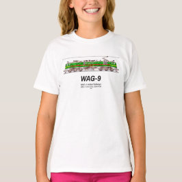 WAG-9機関車インディアン鉄道貨物列車 Tシャツ