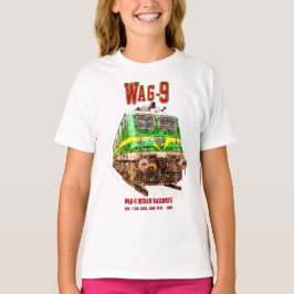 WAG-9機関車インディアン鉄道貨物列車 Tシャツ