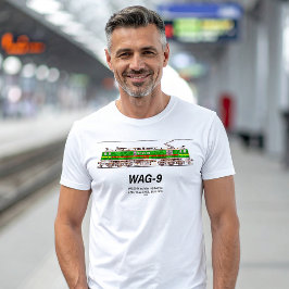 WAG-9機関車インディアン鉄道貨物列車 Tシャツ