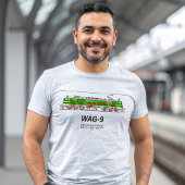 WAG-9機関車インディアン鉄道貨物列車 Tシャツ