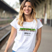 WAG-9機関車インディアン鉄道貨物列車 Tシャツ