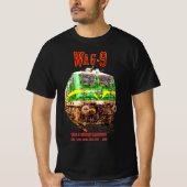 WAG-9機関車インディアン鉄道貨物列車 Tシャツ (正面)