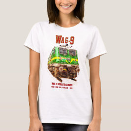 WAG-9機関車インディアン鉄道貨物列車 Tシャツ