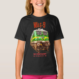WAG-9機関車インディアン鉄道貨物列車 Tシャツ