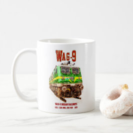 WAG-9機関車。インド鉄道貨物列車 コーヒーマグカップ