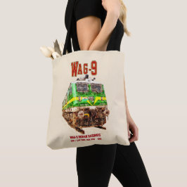 WAG-9機関車。インド鉄道貨物列車 トートバッグ