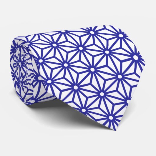 Wagara - Asanoha (Leaf) ネクタイ (ロール)