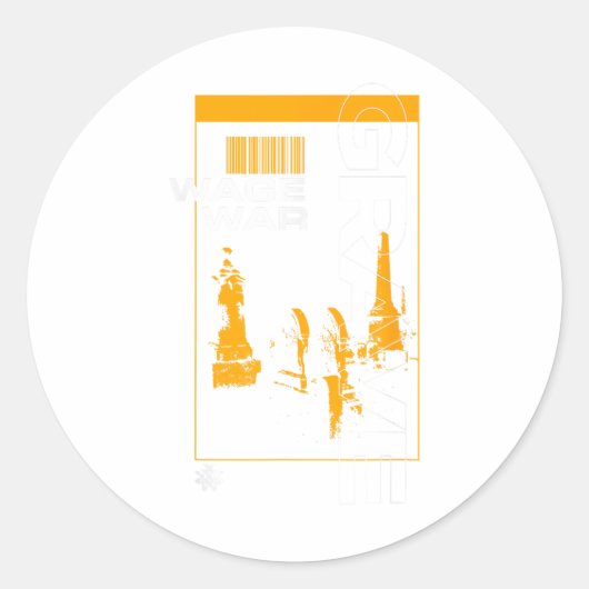 Wage War – 重大 ラウンドシール (正面)