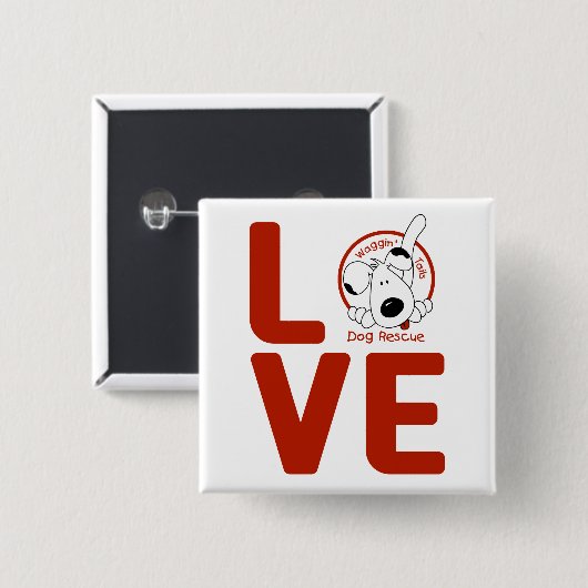 Wagginは愛ボタンの後につきます 缶バッジ (正面&裏面)