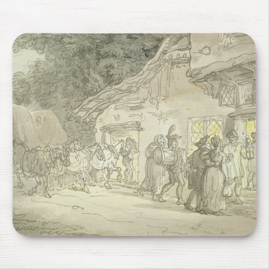 Waggonerの残り、c.1800-05 (ペン及びインクおよびw/c マウスパッド (正面)