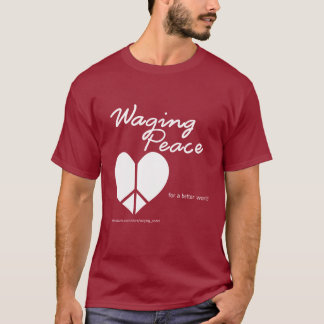 Waging PeaceのハートダークTシャツ Tシャツ