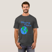 Waging Peace Earthの黒いTシャツ Tシャツ (正面フル)