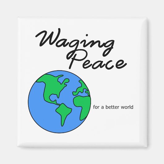 Waging Peace Earth磁石 マグネット (正面)