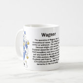 Wagnerの家紋のマグ コーヒーマグカップ (正面左)