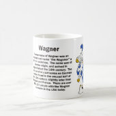 Wagnerの家紋のマグ コーヒーマグカップ (中央)
