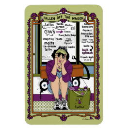 Wagon_落ちたA_4x6冷蔵庫磁石の外 マグネット