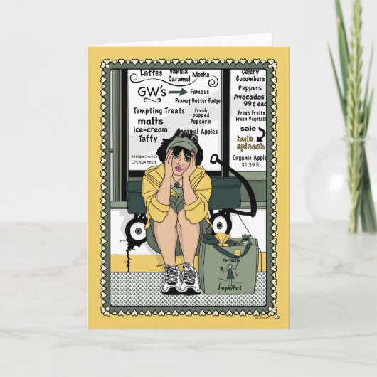 Wagon_落ちたC_Greetingカードをオフにする カード (正面)