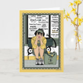 Wagon_落ちたC_Greetingカードをオフにする カード (黄色い花)