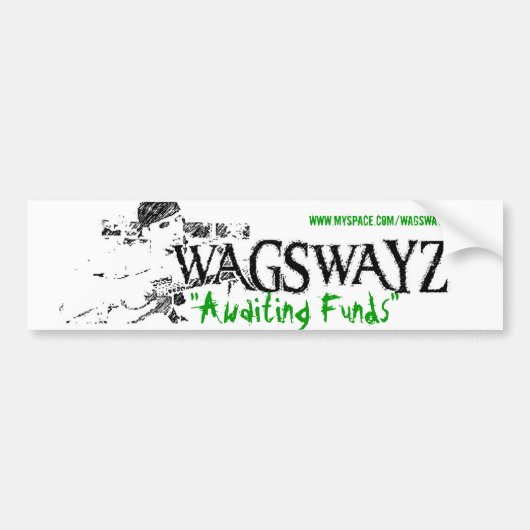 wags2 -カスタマイズ バンパーステッカー (正面)