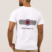 Wags4Tagsの人のワイシャツ Tシャツ (裏面)