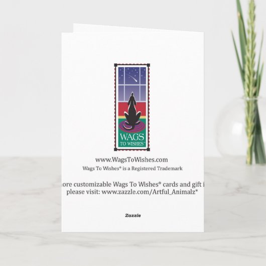 WagsToWishes_Mistletoeキスマメリースカード シーズンカード (裏面)