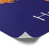 WagToWishes_Dogs（ユダヤ教）メノラーポスター ポスター (角)