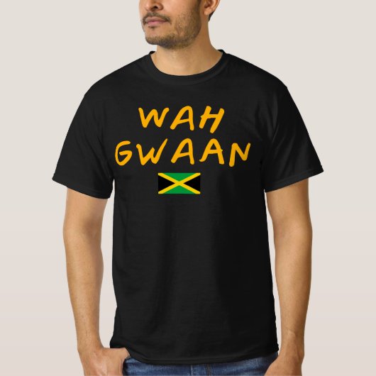 Wah Gwaan G00dビーブスのみラスタレゲエルーツジャマイ Tシャツ (正面)
