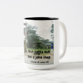 WAh Gwan月曜日か。 Nuhのbettaのnuhのdehジョンの店! -マグ ツートーンマグカップ (正面右)