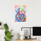 Wahei: Elegant Calligraphy "Peace" Art260010134 ポスター (ホームオフィス)