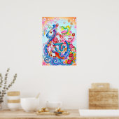 Wahei: Elegant Calligraphy "Peace" Art260010134 ポスター (キッチン)
