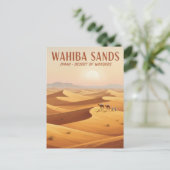Wahiba Sands Oman Travel ポストカード (スタンド正面)