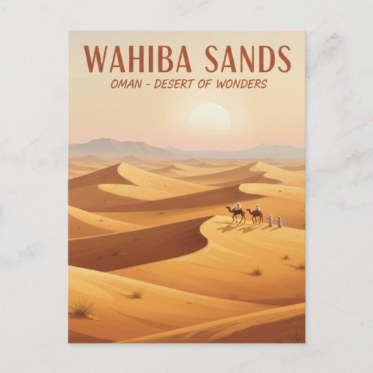 Wahiba Sands Oman Travel ポストカード (正面)