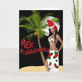 WahineのピンナップのMele Kalikimakaのクリスマスカード00 シーズンカード