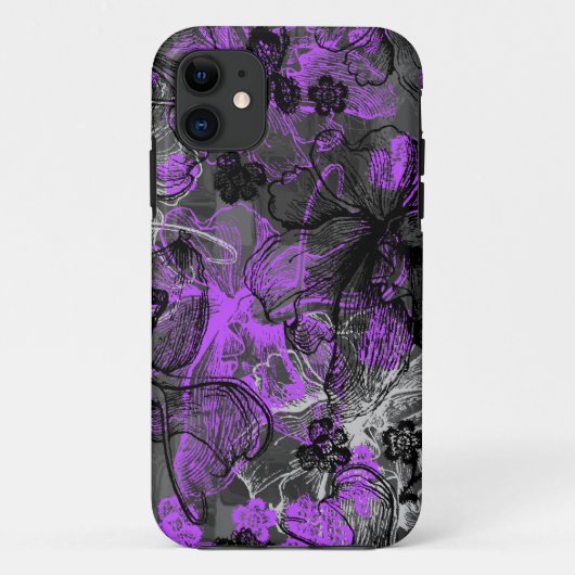 Wahineのレースのハワイアンの蘭 Case-Mate iPhoneケース (裏面)